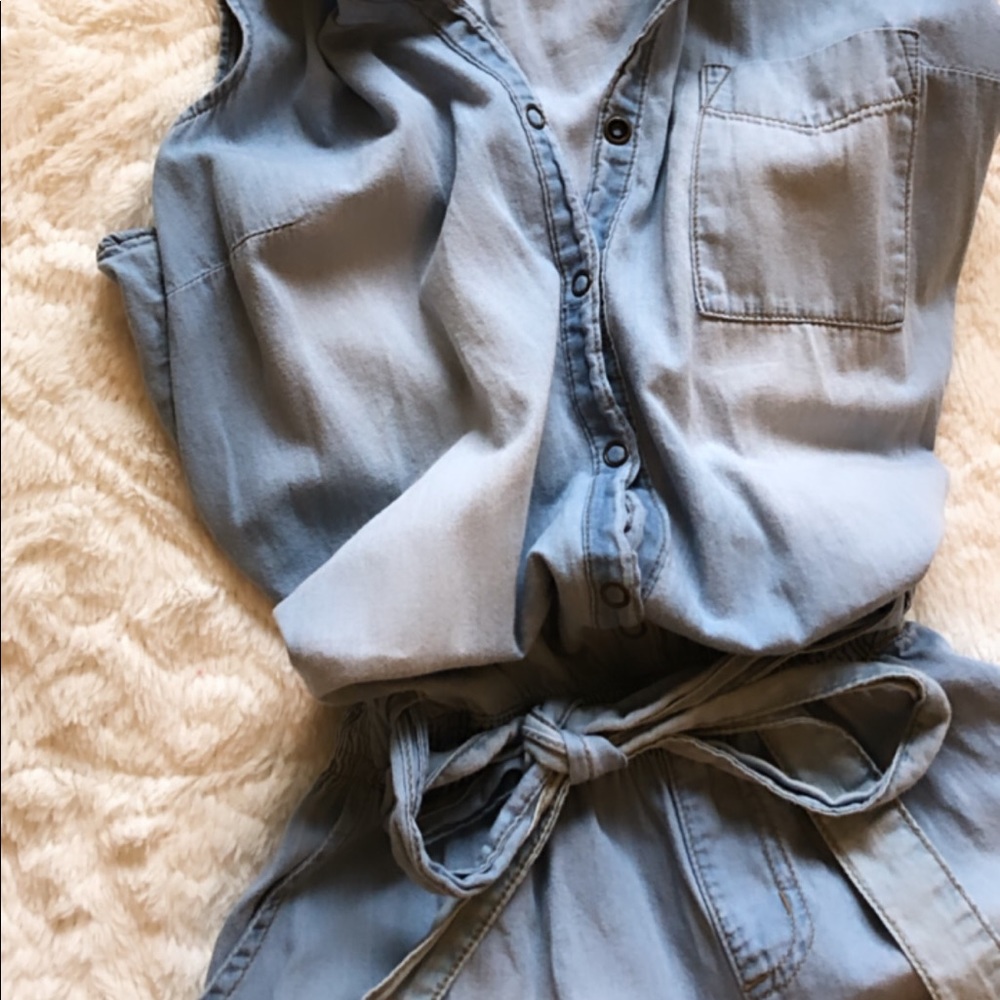 Denim romper